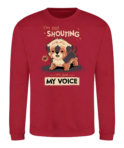 My Voice - dog, hund, Terrier, doggo, voice, Loud - Sweatshirt