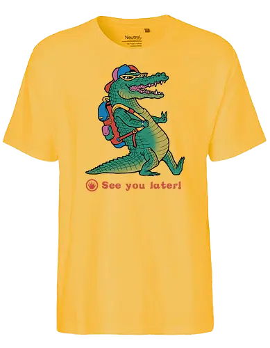 See You Later! - Alligator, 90s, cool, bunt - Fairtrade T-Shirt