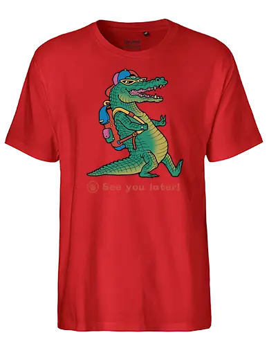 See You Later! - Alligator, 90s, cool, bunt - Fairtrade T-Shirt