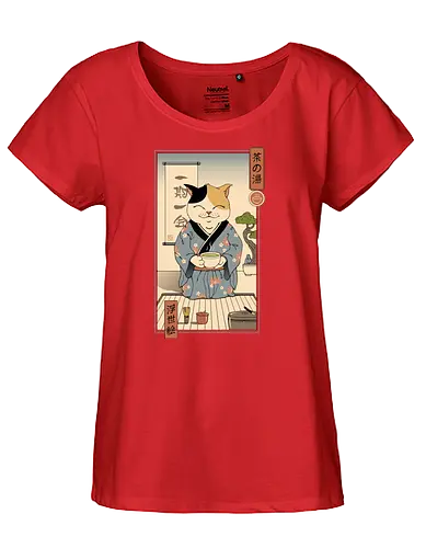 Cat T Ceremony - cat, japan, traditional, t - Fairtrade Girl Shirt