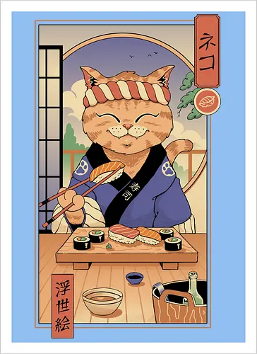 Sushi Cat in Edo