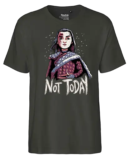 Not Today - not today, arya, stark, game, throConsole - Fairtrade T-Shirt