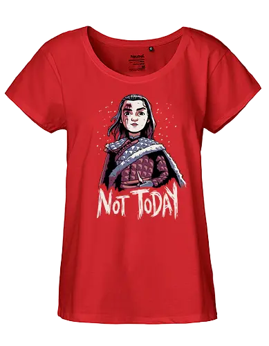 Not Today - not today, arya, stark, game, throConsole - Fairtrade Girl Shirt