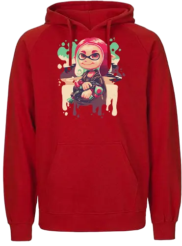 Inkling Lisa - splash, mona lisa, art, ink, shooter - Fairtrade Hoodie