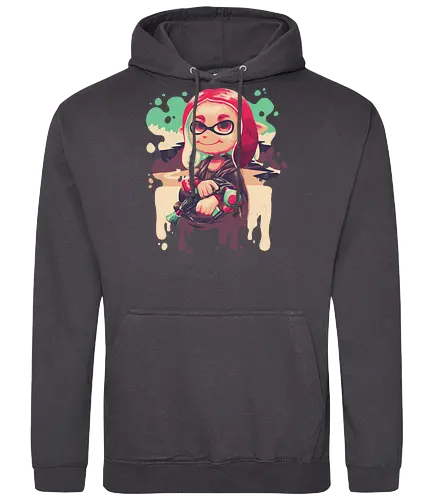 Inkling Lisa - splash, mona lisa, art, ink, shooter - Standard Hoodie