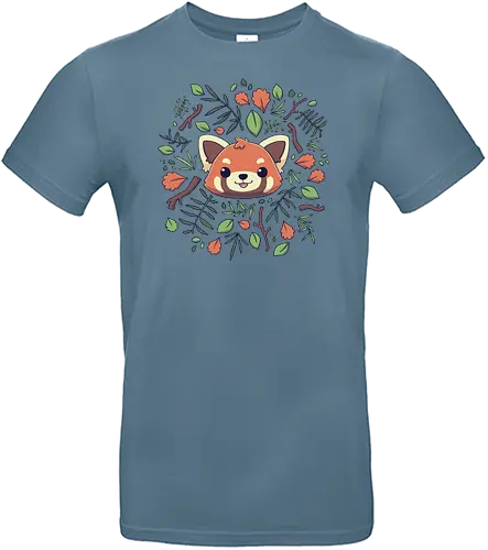 Pandalove - panda, red panda, plants, cute, süß - Standard T-Shirt