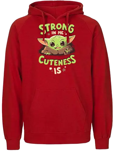 Strong in me - baby, cute, force, space, space opera - Fairtrade Hoodie