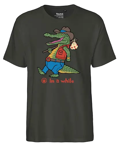 In a While Crocodile - Crocodile, Alligator, bye - Fairtrade T-Shirt