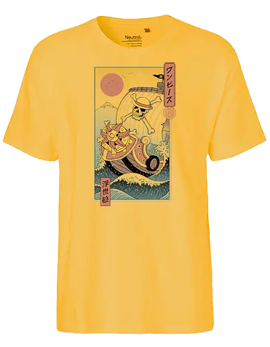 Pirate in Edo - pirate, anime, manga - Fairtrade T-Shirt
