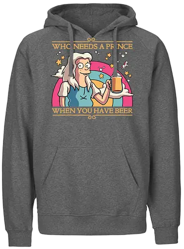 Princess Priorities - disenchantment, prinzessin, bier, beer, magical, unicorn, bn - Fairtrade Hoodie