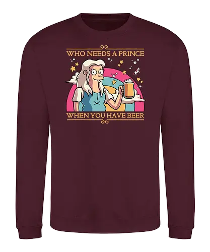 Princess Priorities - disenchantment, prinzessin, bier, beer, magical, unicorn, bn - Sweatshirt