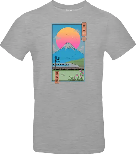 Shinkansen in Mt. Fuji