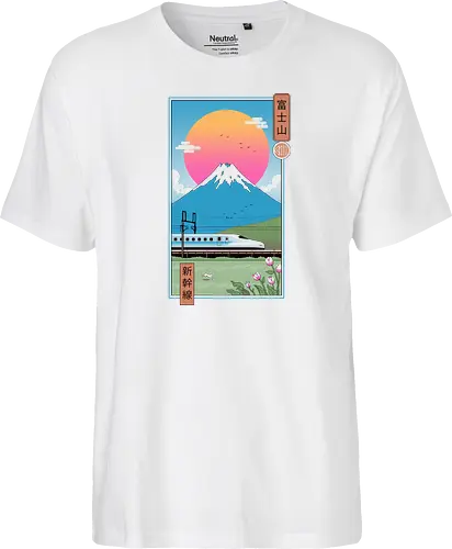 Shinkansen in Mt. Fuji