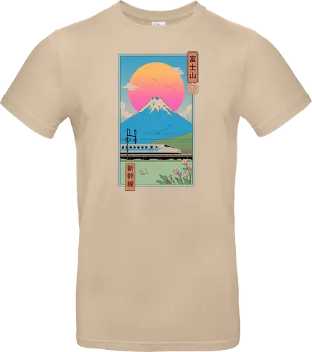 Shinkansen in Mt. Fuji