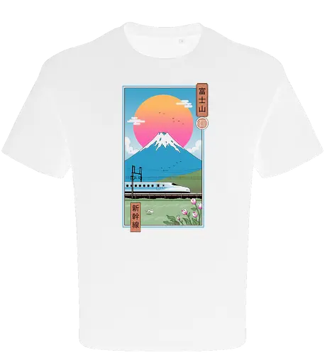 Shinkansen in Mt. Fuji