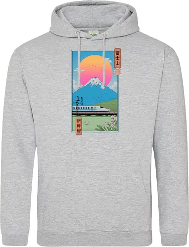 Shinkansen in Mt. Fuji