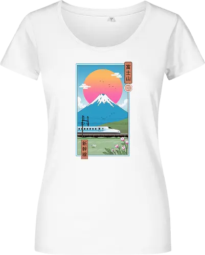 Shinkansen in Mt. Fuji