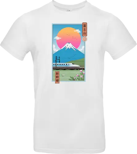 Shinkansen in Mt. Fuji