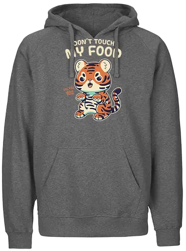 My Food - food, munchies, tiger, nom, noms, essen - Fairtrade Hoodie