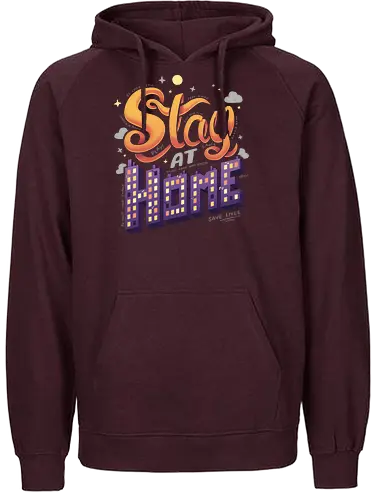 Stay at Home - Stay home, Stay safe, Corona, Zuhause, Introvert, Stay hlthy - Fairtrade Hoodie