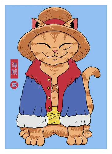 Straw Hat Cat