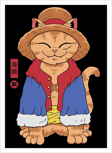 Straw Hat Cat