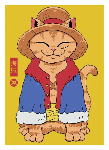 Straw Hat Cat