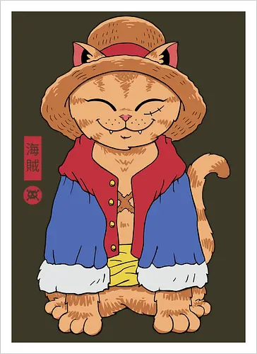 Straw Hat Cat