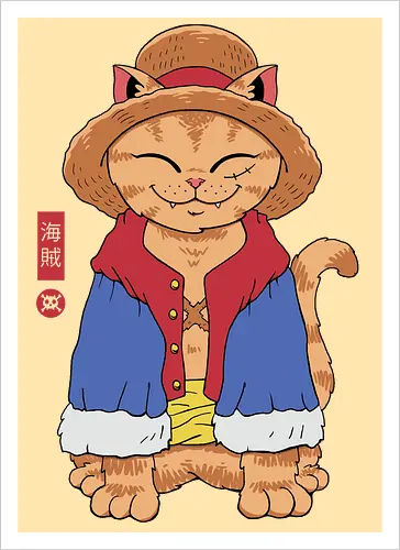 Straw Hat Cat