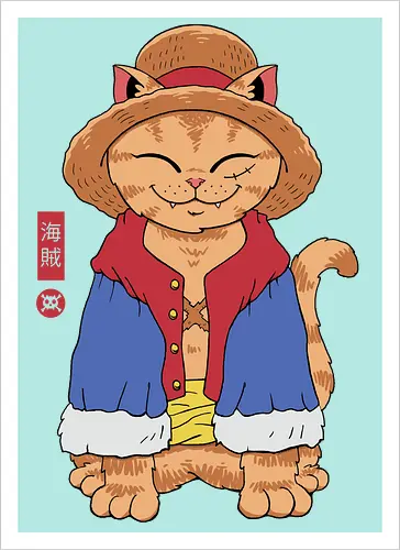 Straw Hat Cat