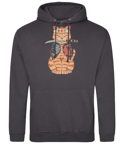 Catana II - cat, katze, katana, japan - Standard Hoodie