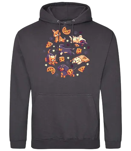 Pupperoni Pizza - dog, pizza, cute, niedlich, kawaii, hund, essen, food - Standard Hoodie