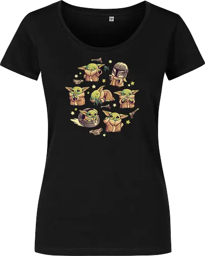 Baby Child Adventures - baby, child, alien, space opera, scifi, science fiction - Women T-Shirt