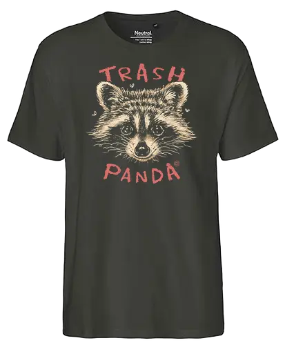 Trash Panda - raccoon, waschbär, trash, trash panda - Fairtrade T-Shirt
