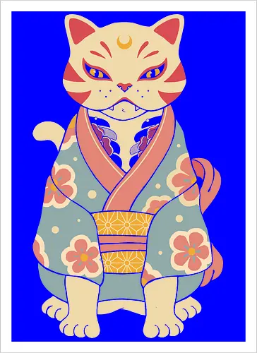 Catsune in Kimono