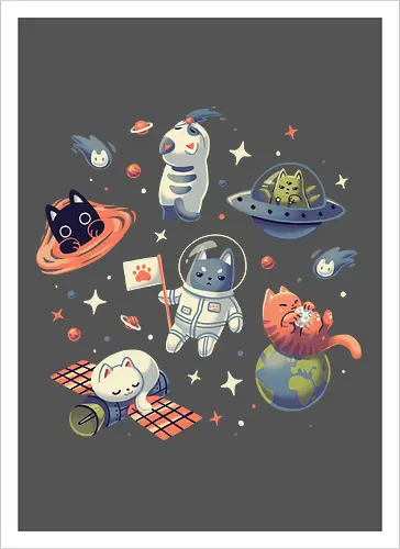 Kitty Cats in Space