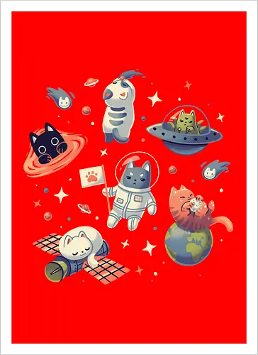 Kitty Cats in Space