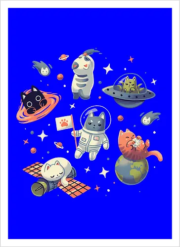 Kitty Cats in Space