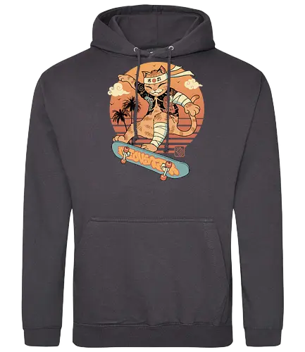 Meowster Skater - cat, katze, Skating, skateboard - Standard Hoodie
