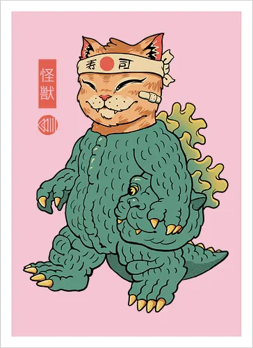 Unmasked Kaiju Meowster