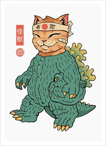 Unmasked Kaiju Meowster
