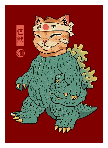 Unmasked Kaiju Meowster