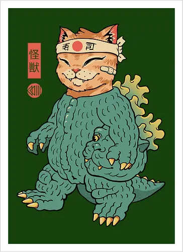 Unmasked Kaiju Meowster