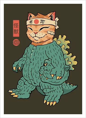 Unmasked Kaiju Meowster