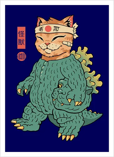 Unmasked Kaiju Meowster