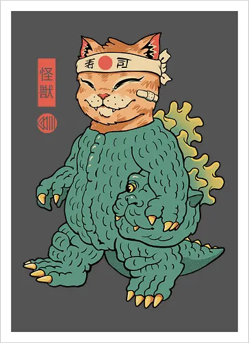 Unmasked Kaiju Meowster