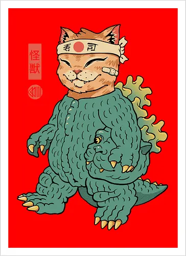Unmasked Kaiju Meowster