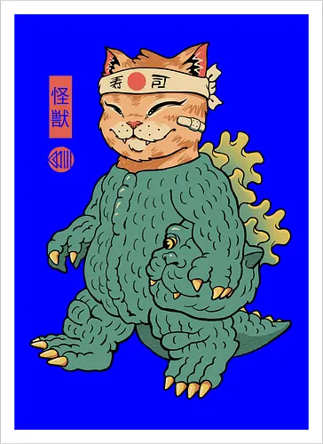 Unmasked Kaiju Meowster
