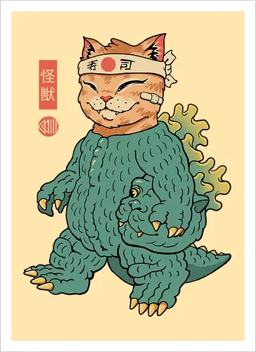 Unmasked Kaiju Meowster