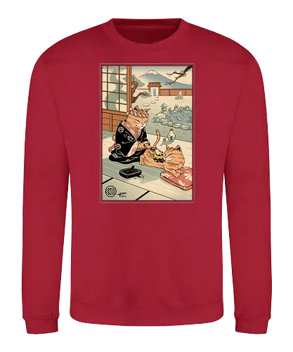 Tattooed Meowster - katze, cat, tattoo, traditional - Sweatshirt